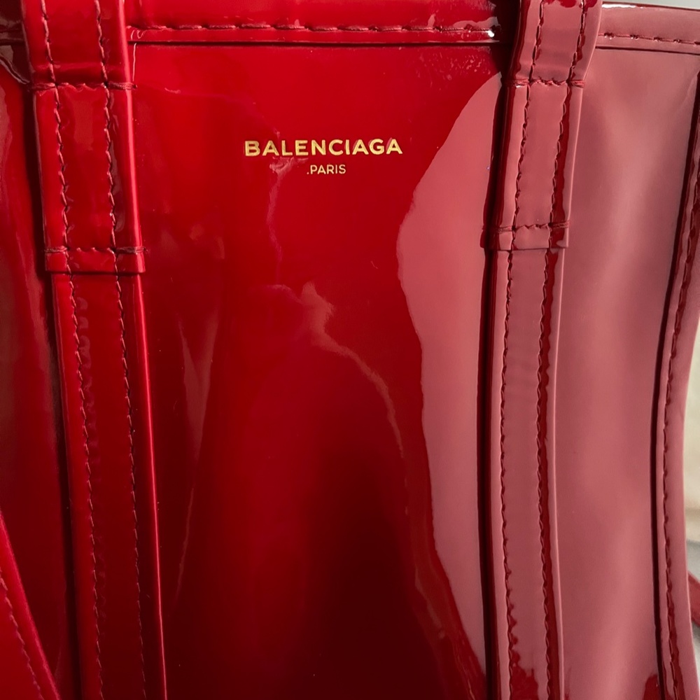 BALENCIAGA Patent Leather XS Bazar Shopper Tote - Picture 7 of 16